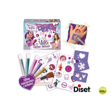 JUEGO DISET CREA TUS TATTOOS VIOLETTA