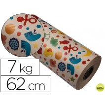 PAPEL FANTASIA KRAFT 4302 HAVANA MOTIVO INFANTIL BOBINA 62 CM 7 KG