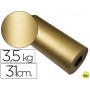 PAPEL FANTASIA KRAFT HAVANA FRECH ORO BOBINA 31 CM 3,5 KG