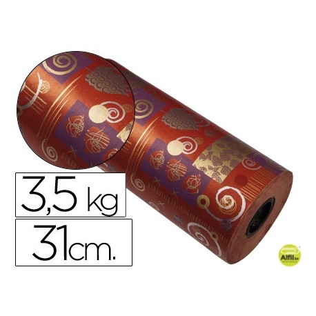 PAPEL FANSTASIA KRAFT HAVANA TODO EL AÑO BOBINA 31 CM 3,5 KG