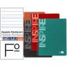 BLOC ESPIRAL LIDERPAPEL FOLIO INSPIRE TAPA EXTRADURA 80H 60 G RAYADO MONTESSORI CON MARGENCOLORES SU