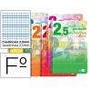 BLOC ESPIRAL LIDERPAPEL FOLIO INSPIRE TAPA EXTRADURA 80H 70 G CUADRICULADO PAUTADO 2,5 MM CON MARGEN
