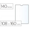 FUNDA PORTADOCUMENTO ESSELTE PLASTICO TRANSPARENTE 140 MICRAS TAMAÑO 108X160 MM