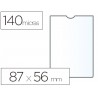 FUNDA PORTADOCUMENTO ESSELTE PLASTICO TRANSPARENTE 140 MICRAS TAMAÑO 87X56 MM