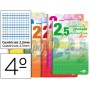 BLOC ESPIRAL LIDERPAPEL CUARTO WRITE TAPA CARTONCILLO 40H 70G CUADRICULADO PAUTADO 2,5 MM CON MARGEN