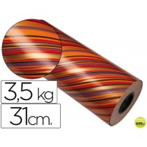 PAPEL FANTASIA VERJURADO 7025 TODO EL AÑO BOBINA 31 CM 3,5 KG