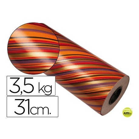 PAPEL FANTASIA VERJURADO 7025 TODO EL AÑO BOBINA 31 CM 3,5 KG