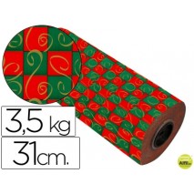 PAPEL FANTASIA VERJURADO STAR 7029 TODO EL AÑO BOBINA 31 CM 3,5 KG