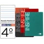 BLOC ESPIRAL LIDERPAPEL CUARTOINSPIRE TAPA EXTRADURA 80 H 60G RAYADO MONTESSORI CON MARGENCOLORES SU