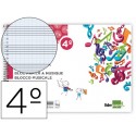 BLOC MUSICA LIDERPAPEL PENTAGRAMA PAUTADO 2,5MM CUARTO 20 HOJAS 100G/M2