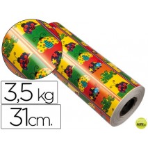 PAPEL FANTASIA VERJURADO STAR 7008 TODO EL AÑO BOBINA 31 CM 3,5 KG