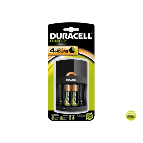 CARGADOR DURACELL PARA PILAS RECARGABLES CEF 14 INCLUYE 2 PILAS AA