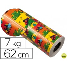 PAPEL FANTASIA VERJURADO STAR 7008 TODO EL AÑO BOBINA 62 CM 7 KG