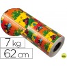 PAPEL FANTASIA VERJURADO STAR 7008 TODO EL AÑO BOBINA 62 CM 7 KG