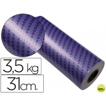 PAPEL FANTASIA VERJURADO STAR 7034 TODO EL AÑO BOBINA 31 CM 3,5 KG