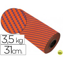 PAPEL FANTASIA VERJURADO STAR 7033 TODO EL AÑO BOBINA 31 CM 3,5 KG