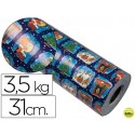 PAPEL FANTASIA VERGURADO 7002 NAVIDAD BOBINA 31 CM 3,5 KG