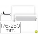 SOBRE LIDERPAPEL BLANCO B5 SOLAPA RECTA PAQUETE 176X250 MM TIRA DE SILICONA PAQUETE DE 25 UNIDADES