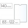 FUNDA PORTADOCUMENTO ESSELTE PLASTICO TRANSPARENTE 140 MICRAS TAMAÑO 83X122 MM