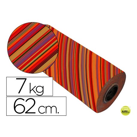 PAPEL FANTASIA VERJURADO STAR 7025-62 TODO EL AÑO BOBINA 62 CM 7 KG