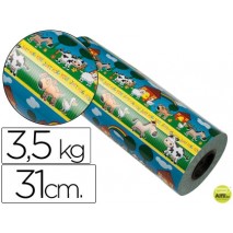 PAPEL FANTASIA VERJURADO STAR 7009-31 MOTIVO INFANTIL BOBINA 31 CM 3,5 KG