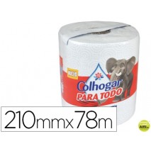 PAPEL DE COCINA COLHOGAR JUMBO 42G/M2 ANCHO 210MM LARGO 78M