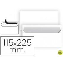 SOBRE LIDERPAPEL N 5 BLANCO AMERICANO 115X225 MM TIRA DE SILICONA PAQUETE DE 25 UNIDADES