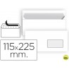 SOBRE LIDERPAPEL N 4 BLANCO AMERICANO VENTANA DERECHA 115X225 MM TIRA DE SILICONA PAQUETE DE 25 UNID