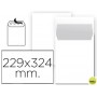 SOBRE LIDERPAPEL BOLSA N 8 BLANCO DIN 229X324 MM TIRA DE SILICONA PAQUETE DE 25 UNIDADES