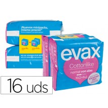 COMPRESA EVAX ULTRA NORMAL CON ALAS PAQUETE DE 16 UNIDADES