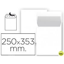 SOBRE LIDERPAPEL BOLSA N 16 BLANCO C5 162X229 MM TIRA DE SILICONA PAQUETE DE 25 UNIDADES