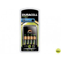 CARGADOR DURACELL PARA PILAS RECARGABLES CEF 15 INCLUYE 4 PILAS AA