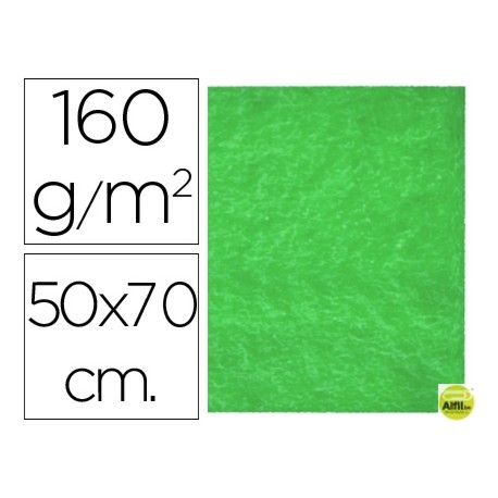 FIELTRO LIDERPAPEL 50X70CM VERDE 160G/M2