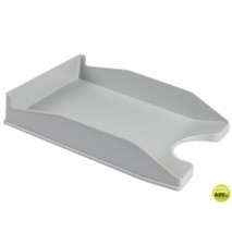 BANDEJA SOBREMESA PLASTICO FOLDER GRIS OPACO
