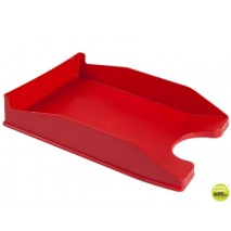 BANDEJA SOBREMESA PLASTICO FOLDER ROJO OPACO