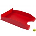 BANDEJA SOBREMESA PLASTICO FOLDER ROJO OPACO
