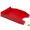 BANDEJA SOBREMESA PLASTICO FOLDER ROJO OPACO