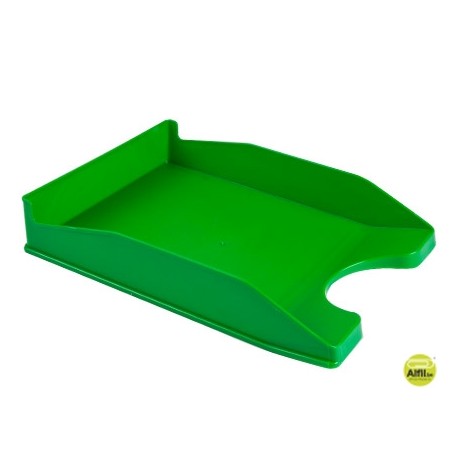 BANDEJA SOBREMESA PLASTICO FOLDER VERDE OPACO