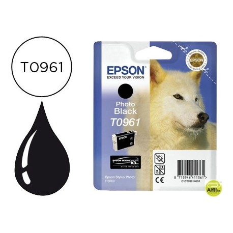 INK-JET EPSON STYLUS PHOTO R2880 T0961 NEGRO