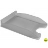 BANDEJA SOBREMESA PLASTICO FOLDER GRIS OSCURO TRANSPARENTE