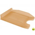 BANDEJA SOBREMESA PLASTICO FOLDER NARANJA TRANSPARENTE