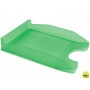 BANDEJA SOBREMESA PLASTICO FOLDER VERDE TRANSPARENTE