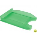 BANDEJA SOBREMESA PLASTICO FOLDER VERDE TRANSPARENTE
