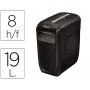 DESTRUCTORA DE DOCUMENTOS FELLOWES 60 CS CAPACIDAD DE CORTE 10 HOJAS DESTRUYE CLIPS Y GRAPAS