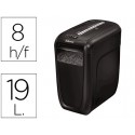 DESTRUCTORA DE DOCUMENTOS FELLOWES 60 CS CAPACIDAD DE CORTE 10 HOJAS DESTRUYE CLIPS Y GRAPAS