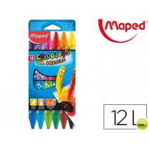 LAPICES OIL PASTEL MAPED CAJA DE 12 COLORES SURTIDOS