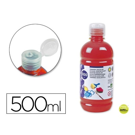 TEMPERA ESCOLAR LIDERPAPEL 500 ML ROJO