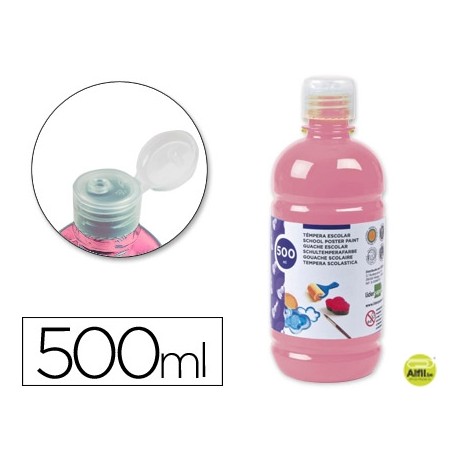 TEMPERA ESCOLAR LIDERPAPEL 500 ML ROSA