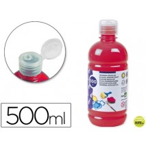 TEMPERA ESCOLAR LIDERPAPEL 500 ML ROJO ESCARLATA