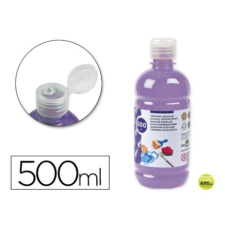 TEMPERA ESCOLAR LIDERPAPEL 500 ML LILA